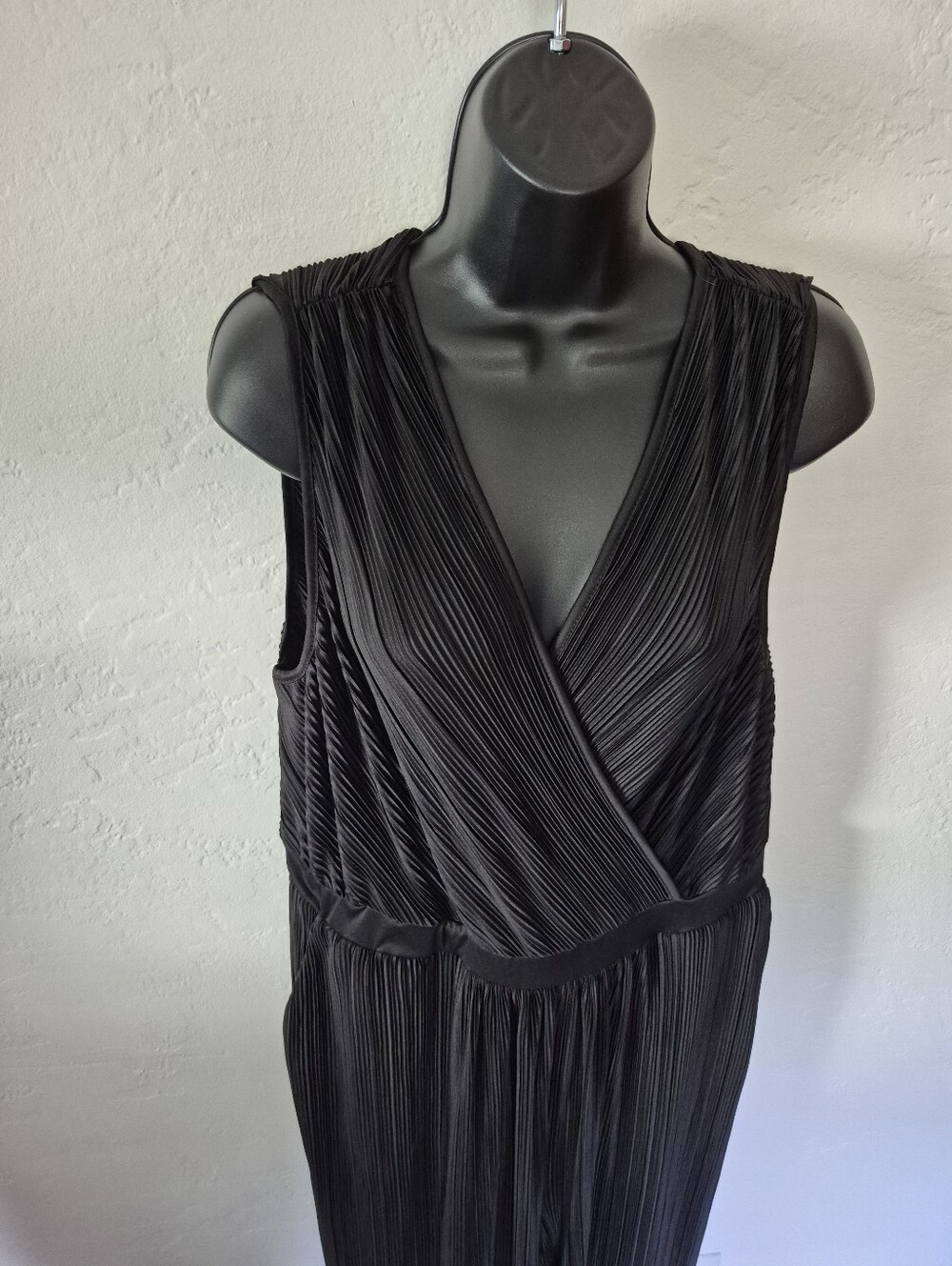 Torrid Black Sleeveless Pleated Jumpsuit 1X